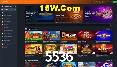 Jackpots e promoções na 5536